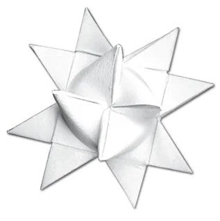 Fröbelstern als Farbbeispiel Weiß