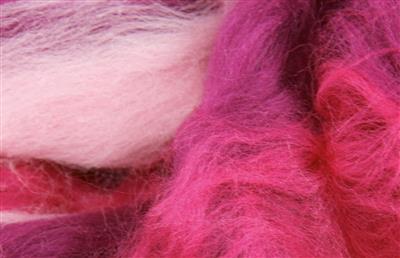 Merino-Wolle 50gr. rosa-lila-Mix