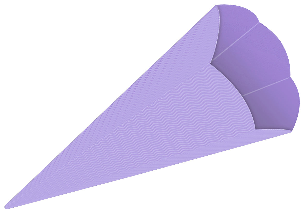 3D Wellpappe Schultütenrohling