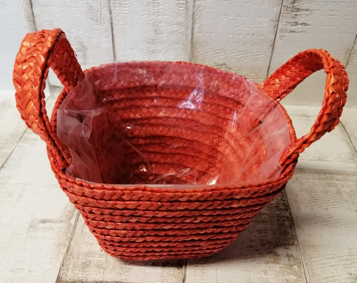 Bast-Tasche Pflanzgefäß