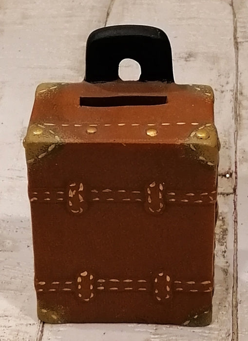 Spardose Urlaub Koffer Trolley braun