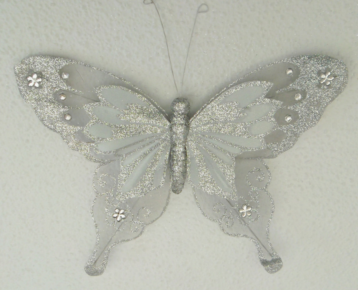 Schmetterling silber 14cmx20,5cm