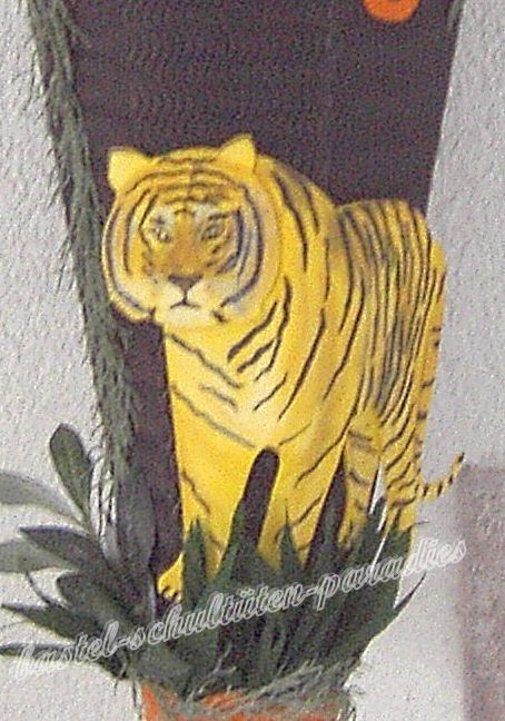 Bastelanleitung Tiger (nur Motiv)