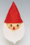 Wattekopf 4cm Zwerg / Weihnachtsmann