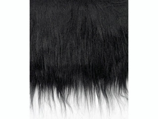 Langhaarplüsch schwarz 20cm x 35cm