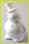 Styropor- Schneemann 17cm hoch
