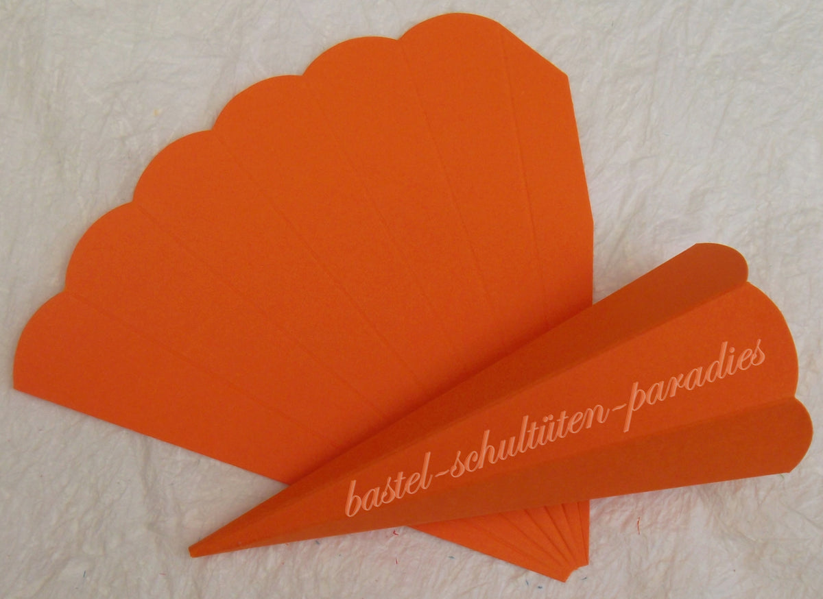 Schultütenrohling 23cm orange