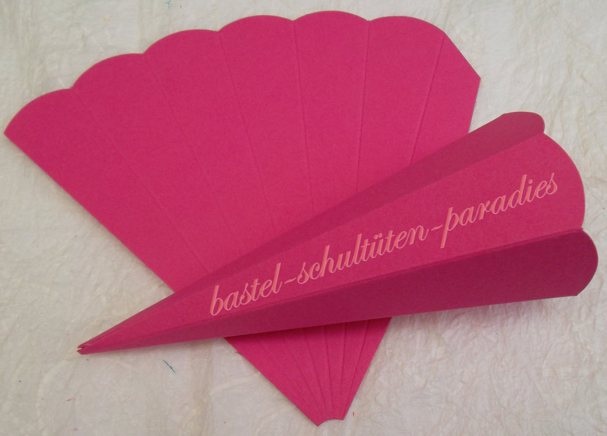 Schultütenrohling 23cm pink(eosin)