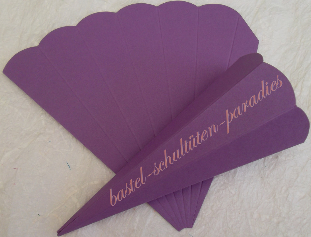 Schultütenrohling 23cm lila