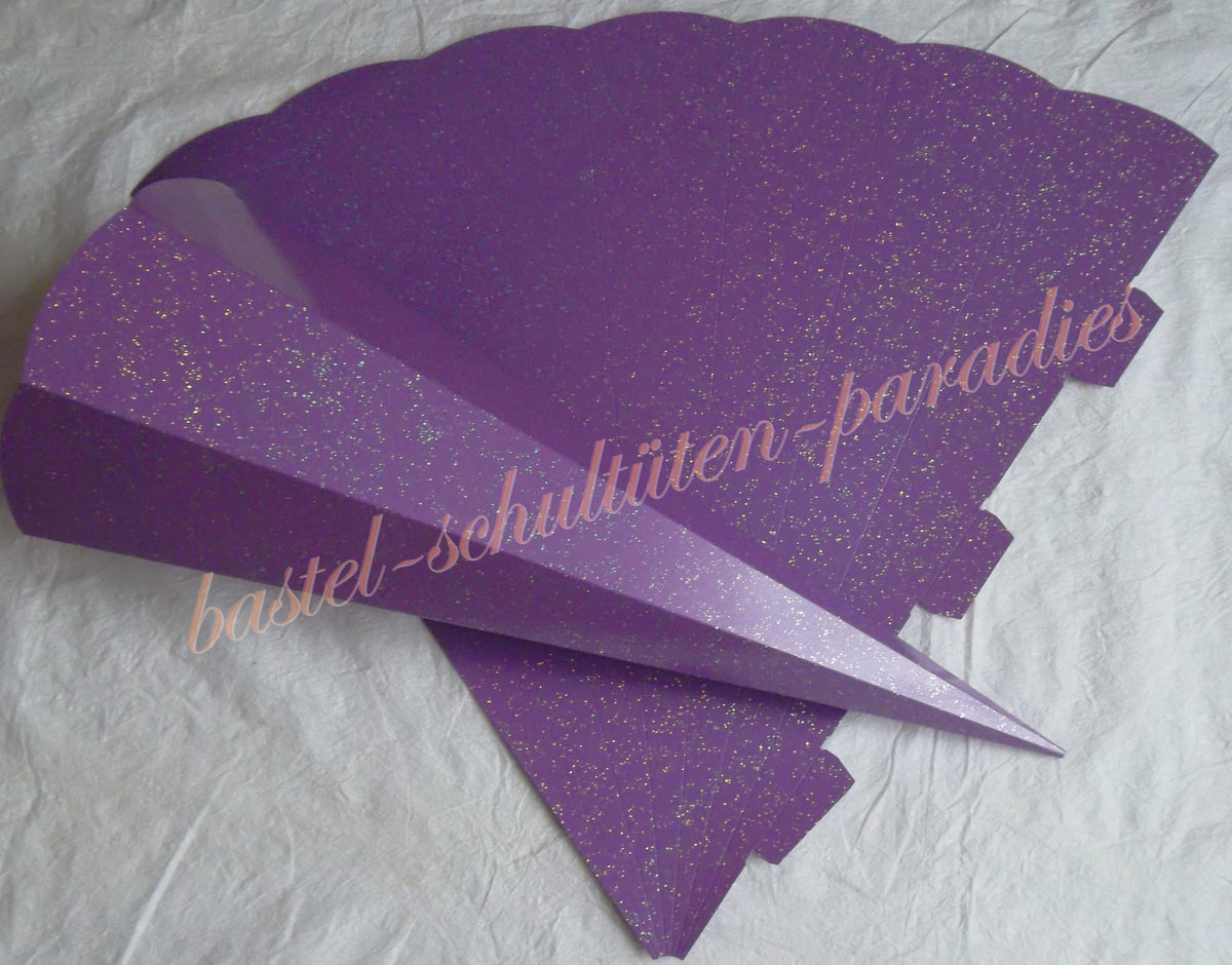 Schultütenrohling "Diamant" 70cm lila