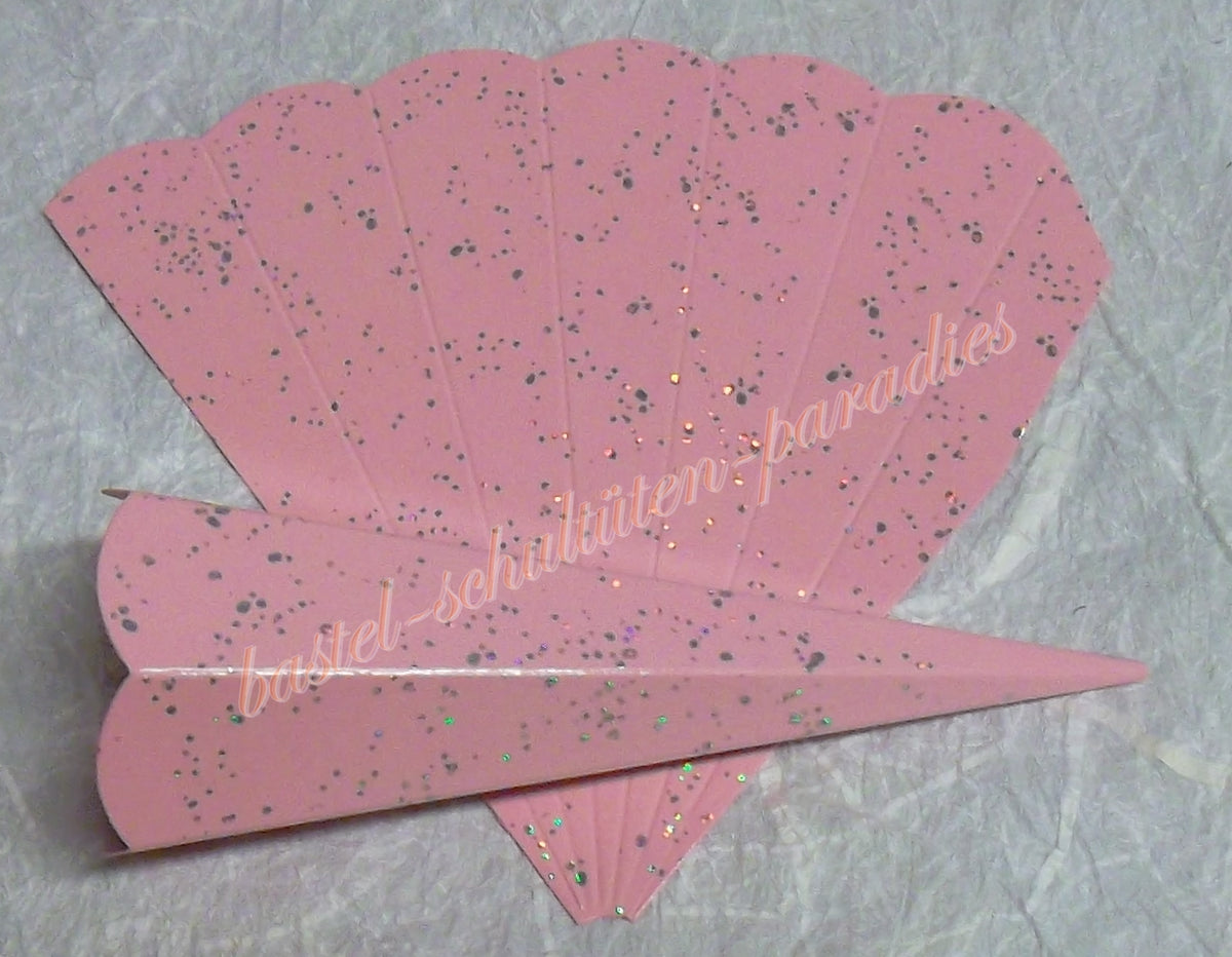 Schultütenrohling "Diamant" 14cm rosa