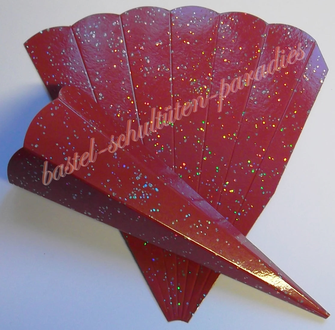 Schultütenrohling "Diamant" 18cm dunkelrot