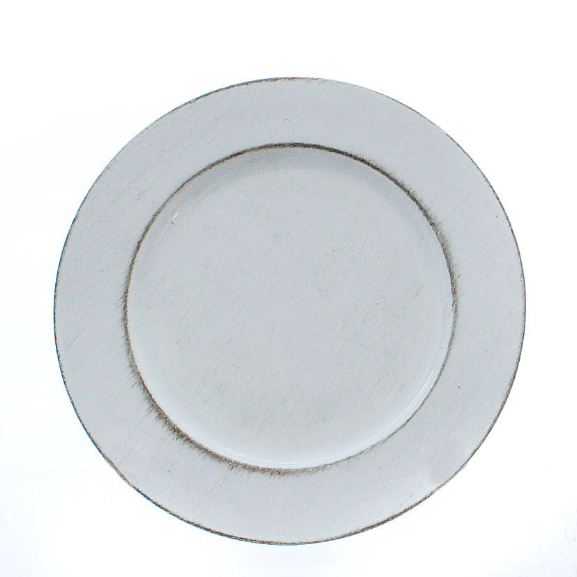 Deko-Teller creme-beige rund ca 22cm