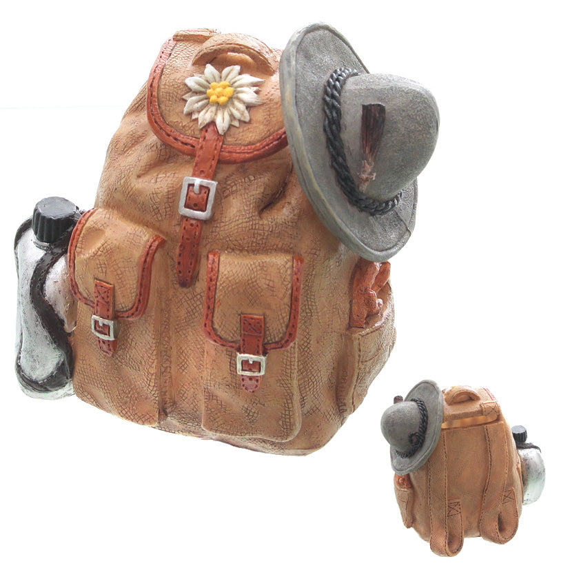 Spardose Urlaub wandern Rucksack