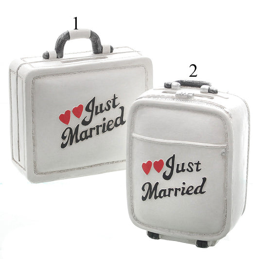 Spardose Hochzeit Koffer "Just Married"