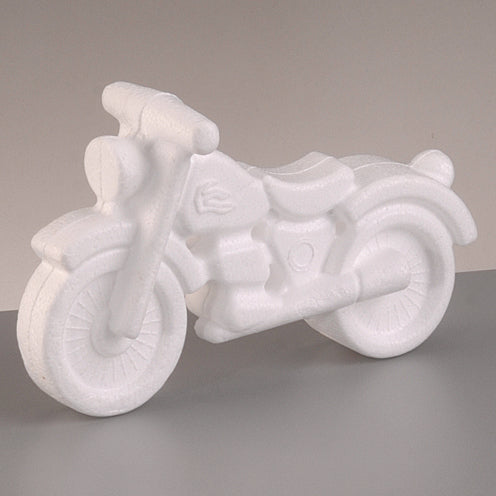 Styropor- Motorrad 11x17cm