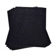 Moosgummi Velvet Schwarz A4