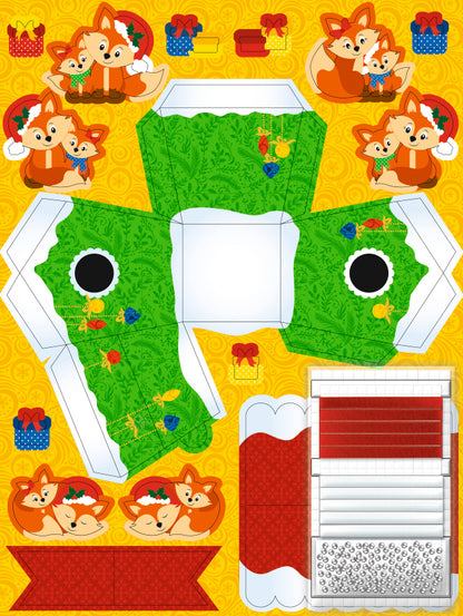 Adventskalender "Fuchs" 24 Häuschen 3D von URSUS®