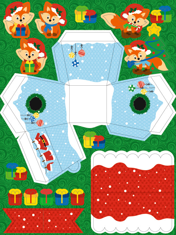 Adventskalender "Fuchs" 24 Häuschen 3D von URSUS®