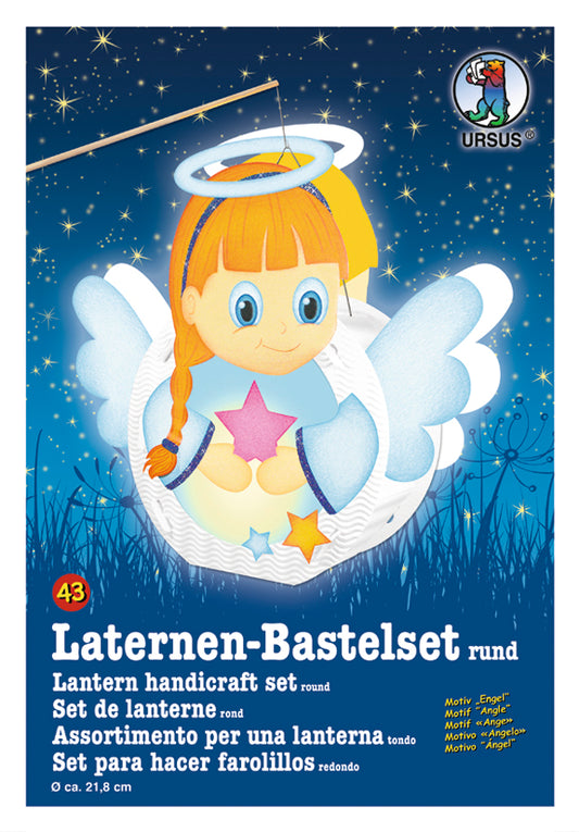 Laternen Bastelset "Engel" rund von URSUS®