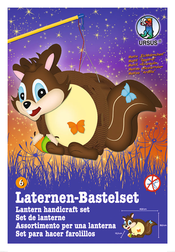 Laternen Bastelset "Eichhörnchen" gestanzt von URSUS®