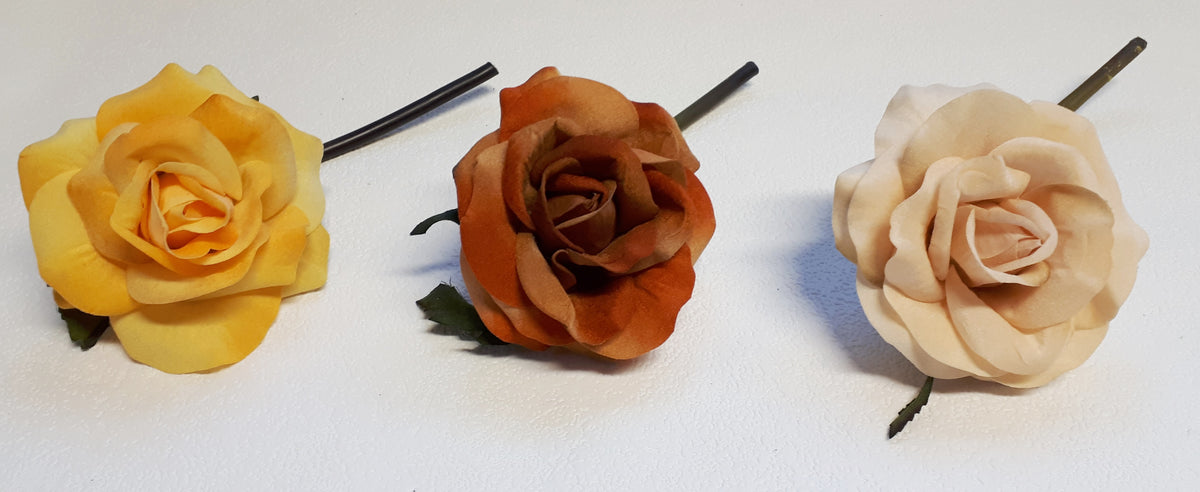 Velvet Rose 8,5cm einzeln mit Stiel