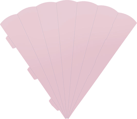 Schultütenrohling Zuschnitt sechseckig 69cm rosa