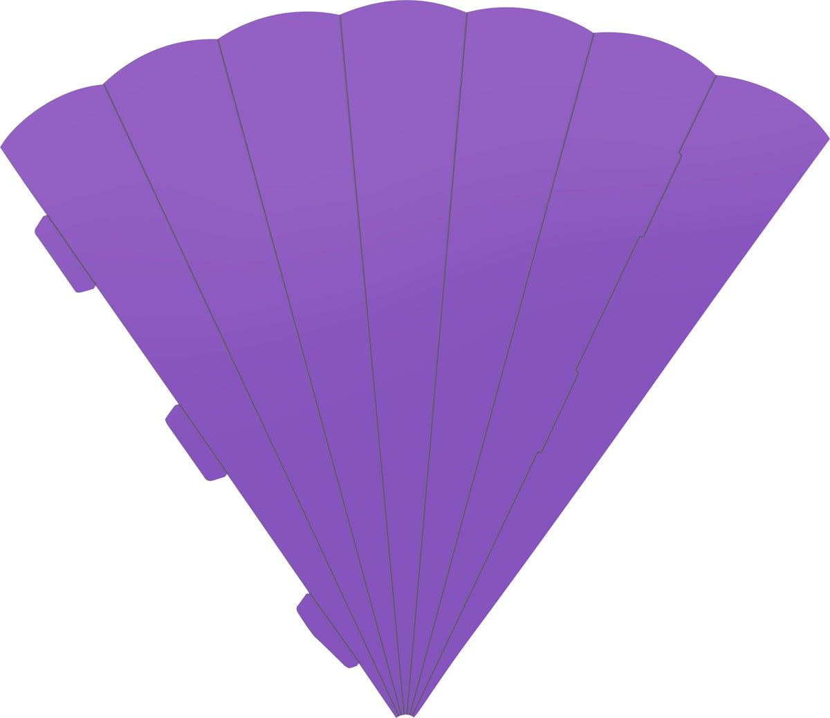 Schultütenrohling Zuschnitt sechseckig 69cm hellviolett