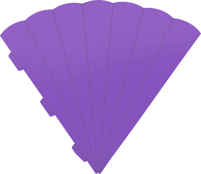 Schultütenrohling Zuschnitt sechseckig 69cm hellviolett