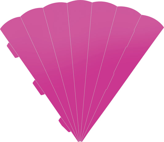 Schultütenrohling Zuschnitt sechseckig 69cm pink