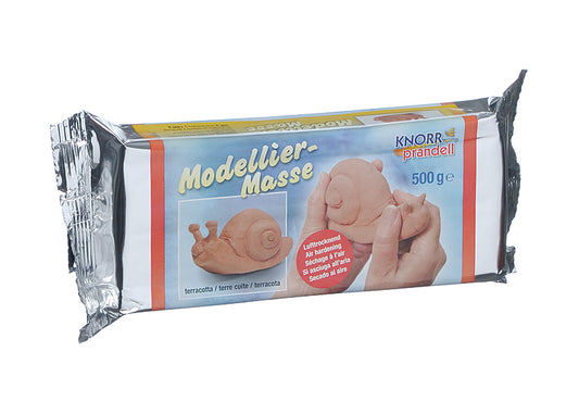Modelliermasse 500g terracotta