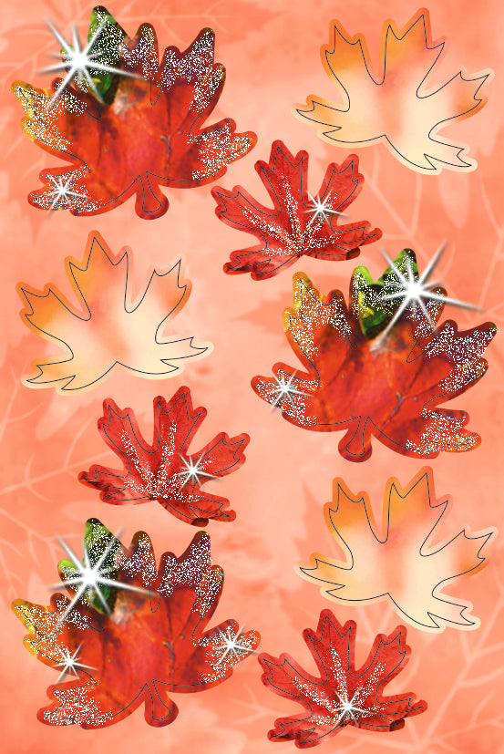 3D Papier-Dekoration "Herbstlaub" 24 Stück von URSUS®