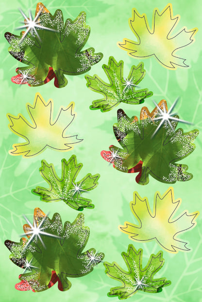 3D Papier-Dekoration "Herbstlaub" 24 Stück von URSUS®
