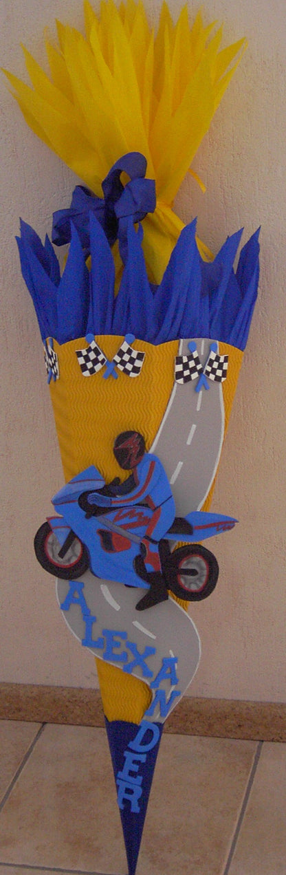 Bastelset Motorrad mit Fahrer