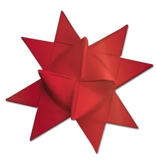 Fröbelstern als Farbbeispiel Rot