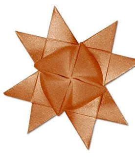 Fröbelstern als Farbbeispiel Kupfer