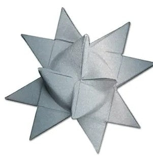 Fröbelstern als Farbbeispiel Silber