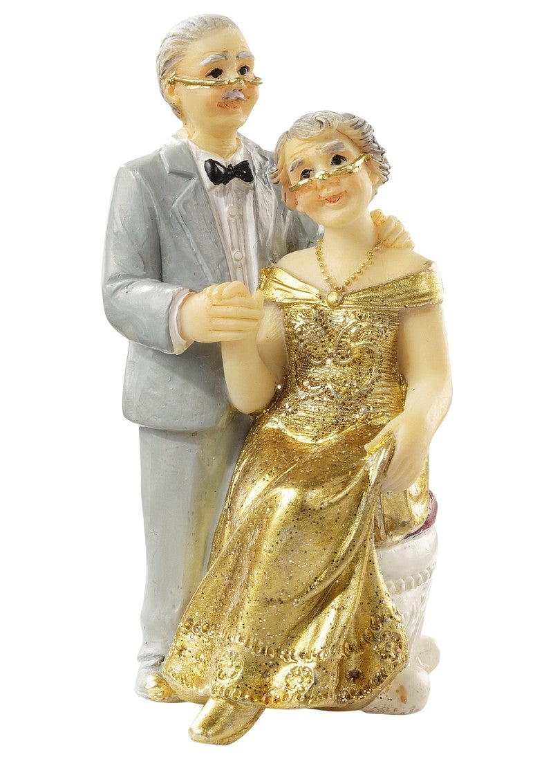 Goldenes Hochzeitspaar 7,5 cm