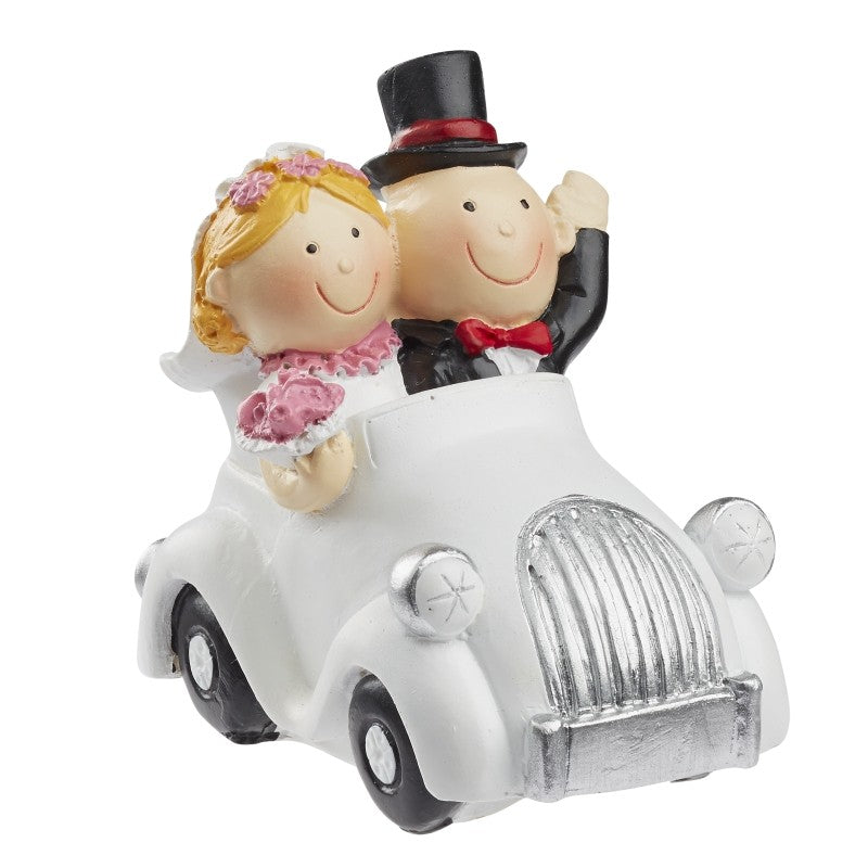 Hochzeitspaar 7x4 cm im Auto