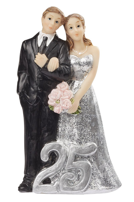 Silbernes Hochzeitspaar 9 cm