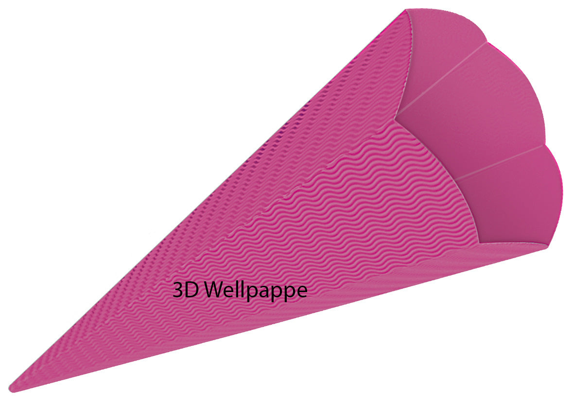 Schultüten Bastelset Pferde braun+ weiß mit Hufeisen /pink-grün