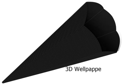 Schultüten Bastelset Ninja mit Schlange schwarz-grün