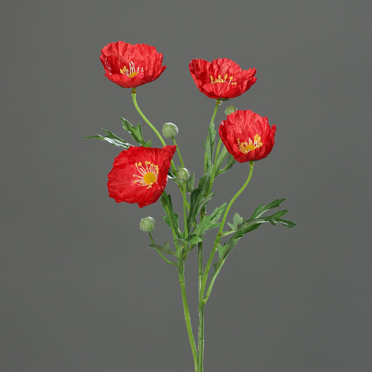 Mohnblume rot künstlich 54cm