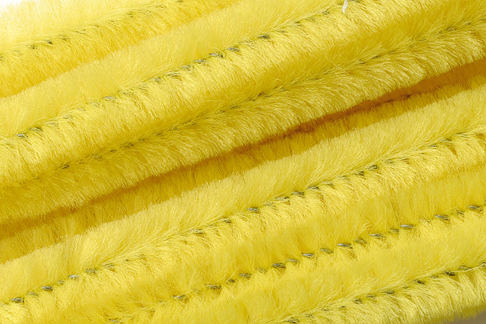 Chenille Pfeifenputzer hellgelb