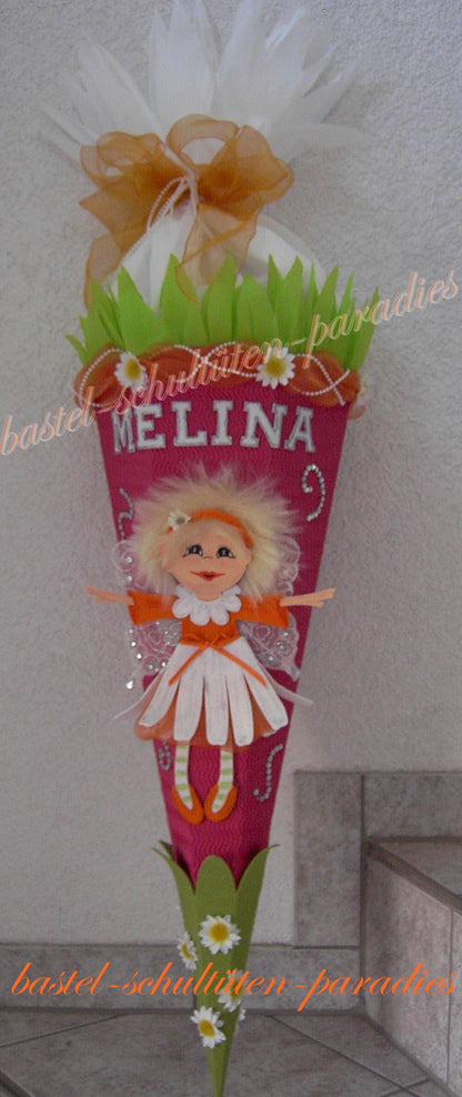 Bastelset Elfe Margarite pink-grün-orange