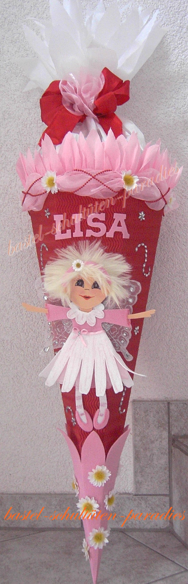 Bastelset Elfe Margarite rot-rosa-weiß
