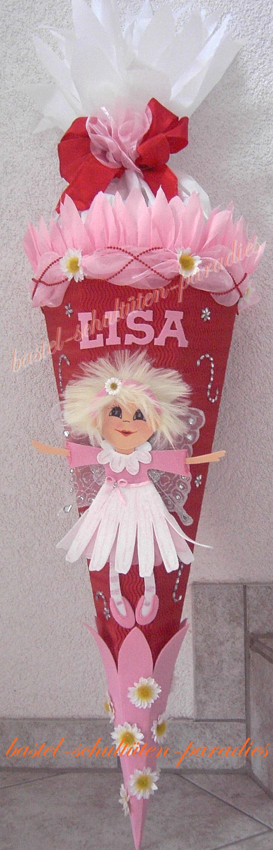 Bastelset Elfe Margarite rot-rosa-weiß