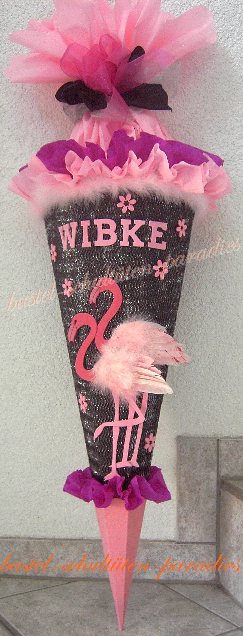 Schultüten Bastelset Flamingo