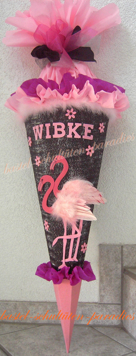 Schultüten Bastelset Flamingo