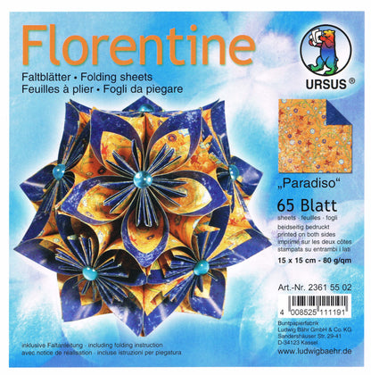Faltblätter 15x15cm Florentine "Paradiso" 65 Blatt von URSUS®